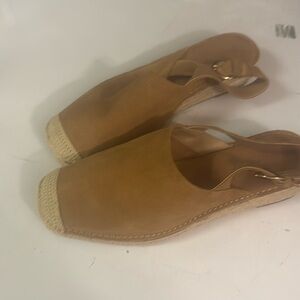 Blonde Hiliana sling back suede shoe